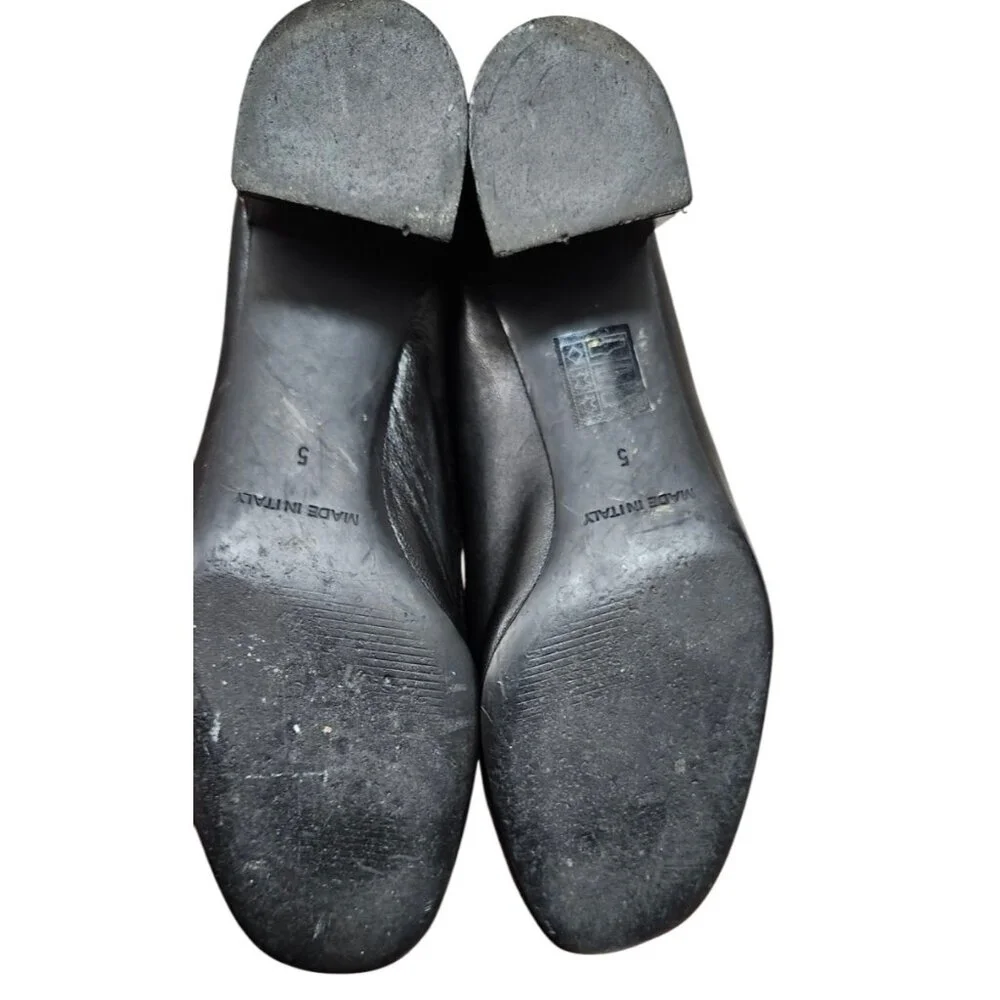 EVERLANE WOMENS SHOES Size 5 Black ALL LEATHER MADE IN ITALY